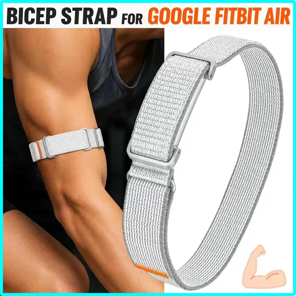 Premium Grade Nylon Weave Bicep Band Armband For Google Fitbit Air Straps Fitness Tracker Sports Replacement Bands