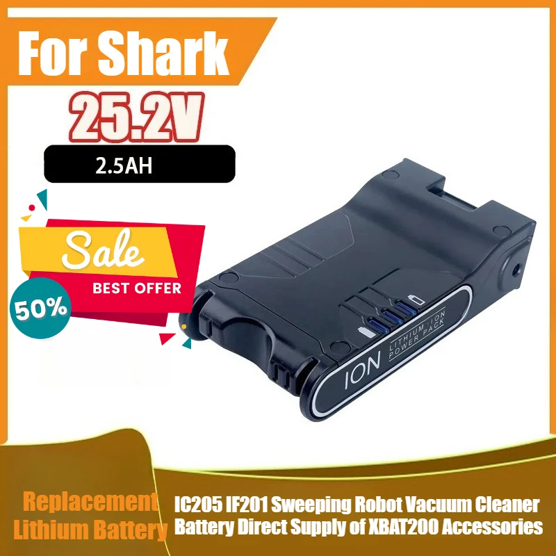 

For Shark IC205 IF201 Sweeping Robot Vacuum Cleaner Battery Direct Supply of XBAT200 Accessories