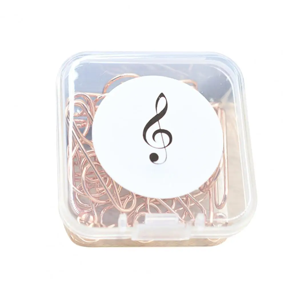 10Pcs/Set Useful Ticket Holder  Reusable Premium Pins  Paper Clips with Plastic Box