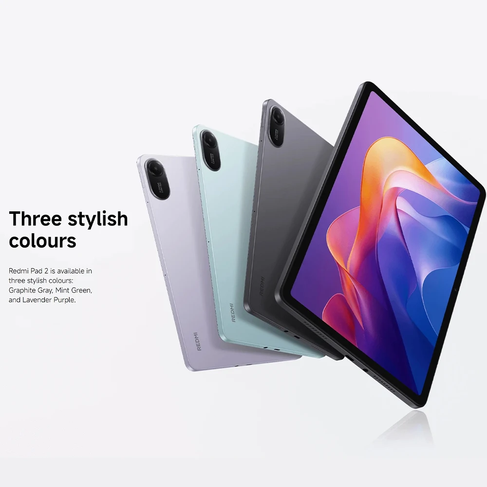 Versión Global Xiaomi Redmi Pad 2 Pro WiFi 12.1″ Snapdragon ® Plataforma móvil 7s Gen 4, pantalla cristalina 2.5K, frecuencia de actualización de 120Hz, batería de 12000mAh, Xiaomi HyperOS, Dolby Vision 8