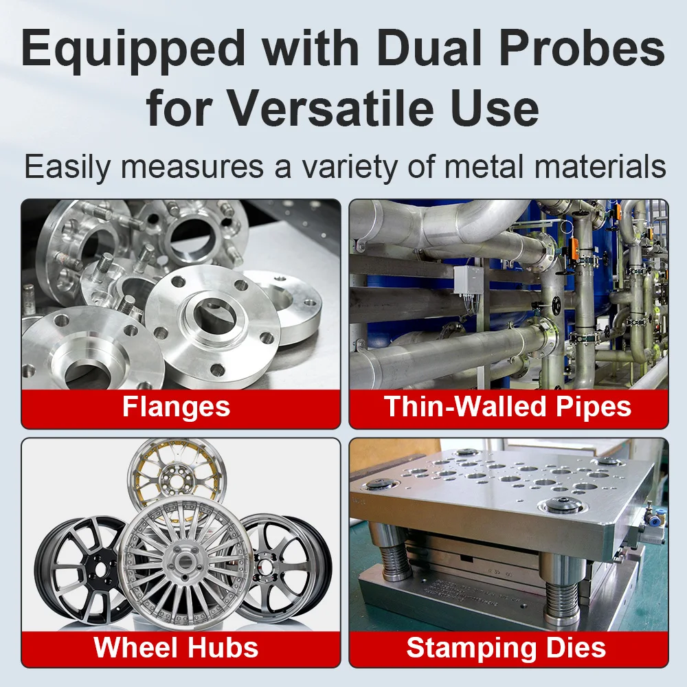 256 Ultrasonic Hardness Tester For Metal Coatings Plating UCI Method Multi Scale HL HV HB HS HRA HRB HRC Testing