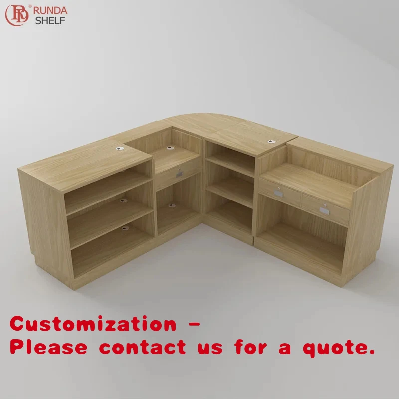 

Customize.Hot Selling Custom Wooden Shop Cashier Counter Design Furniture Retail Store Checkout Counter Sale