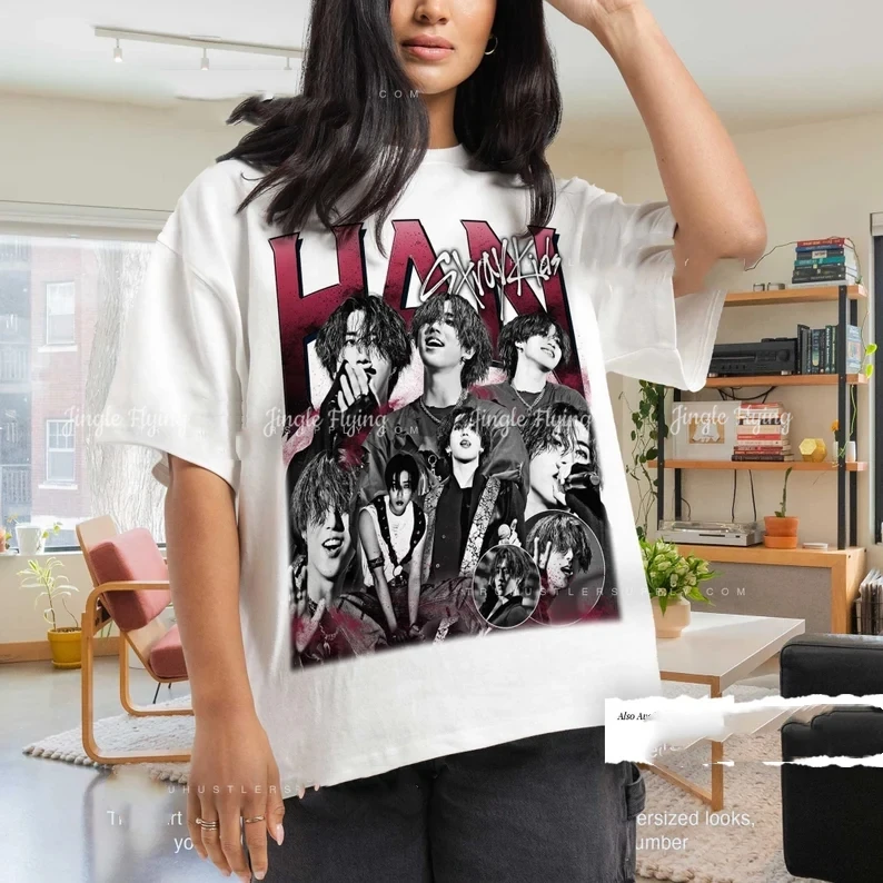 Han Straykids Kpop Inspired Vintage Graphic Shirt Han Retro T Shirt