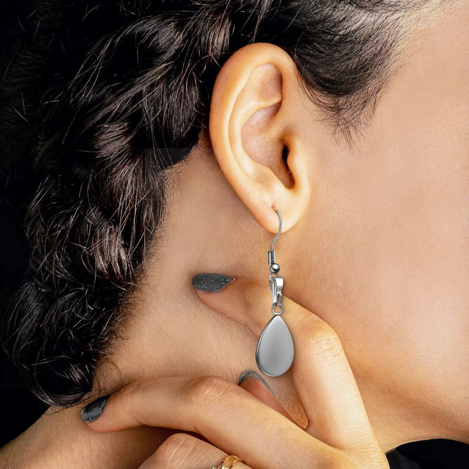 

40 шт. подвесок-капель из нержавеющей стали, классические украшения для самостоятельного изготовления ювелирных изделий, аксессуары для ожерелий и браслетов