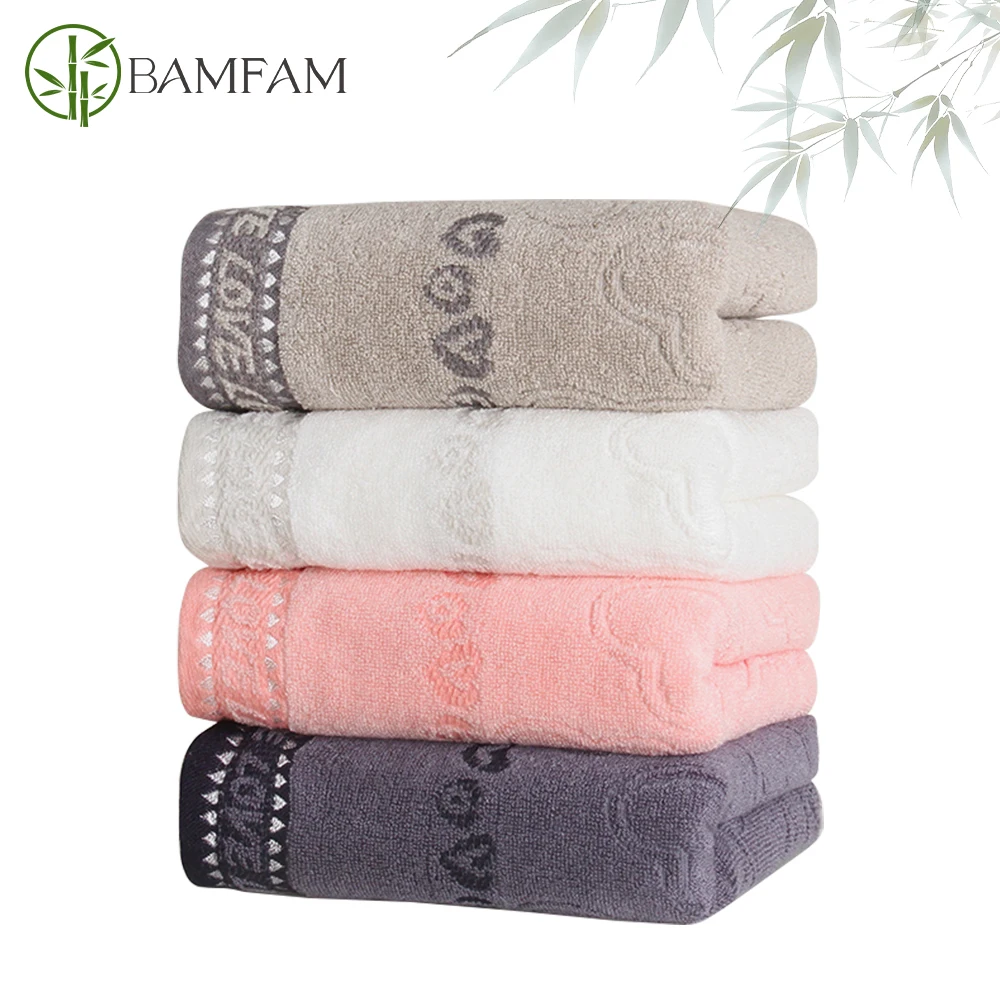 Bamboo Fiber Towels Set Home Bath Towels for Adults Face Towel Thick Absorbent Luxury Bathroom Towels Antibacterial Towel