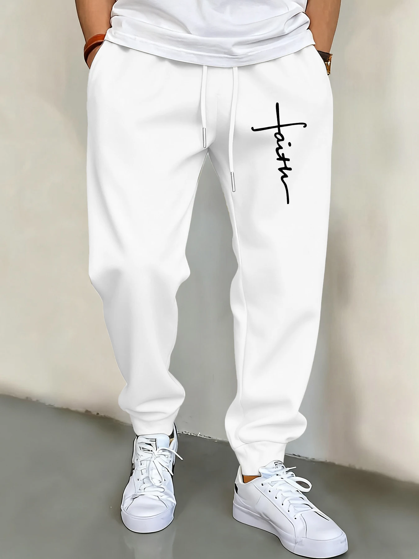 

Artistic Alphabet Composition Print Mans Pants Autumn Fashion Joggers Pant Comfortable Fleece Sweatpants Unisex Retro Trousers