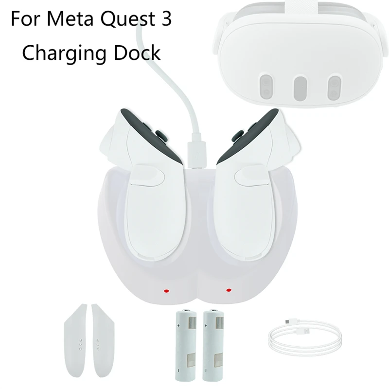 VR Charging Station VR Headset Controller Charger Stand Charger Base For Meta Quest 3 VR Accessories