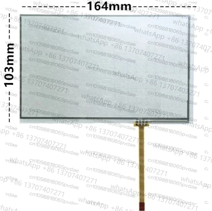 tela-sensivel-ao-toque-de-71-polegadas-164-103mm-painel-de-vidro-digitalizador-resistivo-industrial-de-4-fios-164x103mm