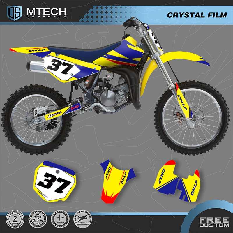 

DSMTECH Motorcycle Graphics Decals Sticker kits For Suzuki RM80 RM85 RM 80 85 2001-2018 2017 2016 2015 2001-2015 002