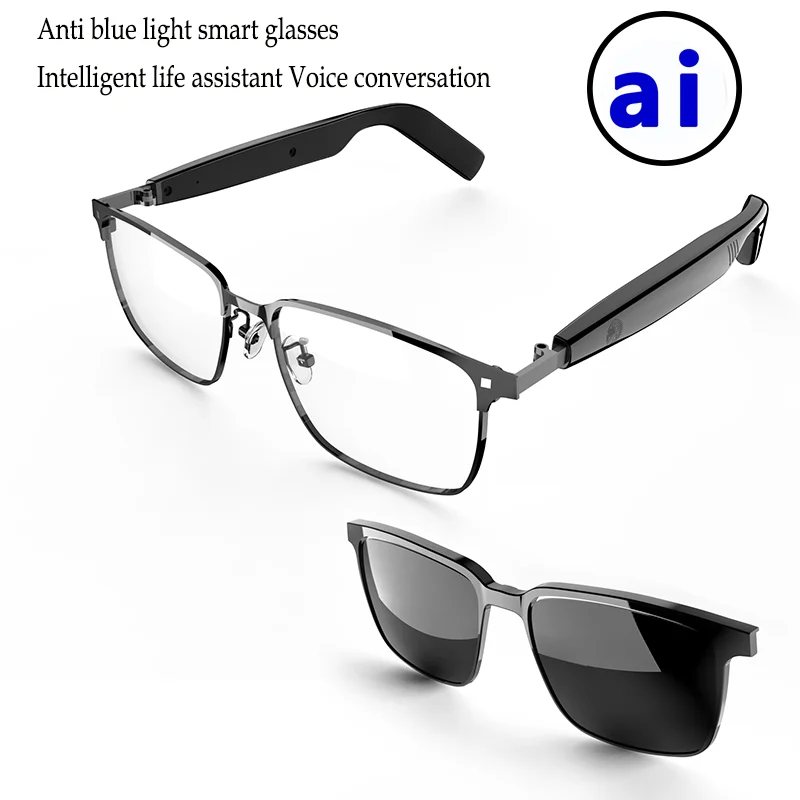 

Умные очки SG20 Pro AI, интеллектуальные солнцезащитные очки для водителя, сенсорные наушники с 144 языками онлайн-перевода для мужчин и женщин