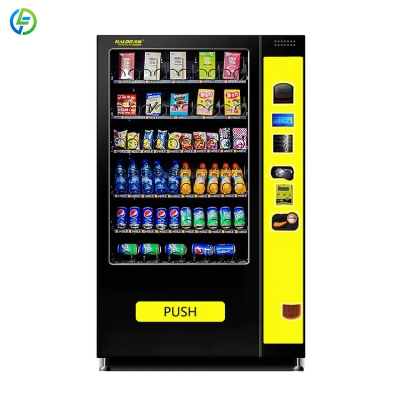 Customized Supplier Snack Vending Machine & Drink Vending Machine With Note Payment