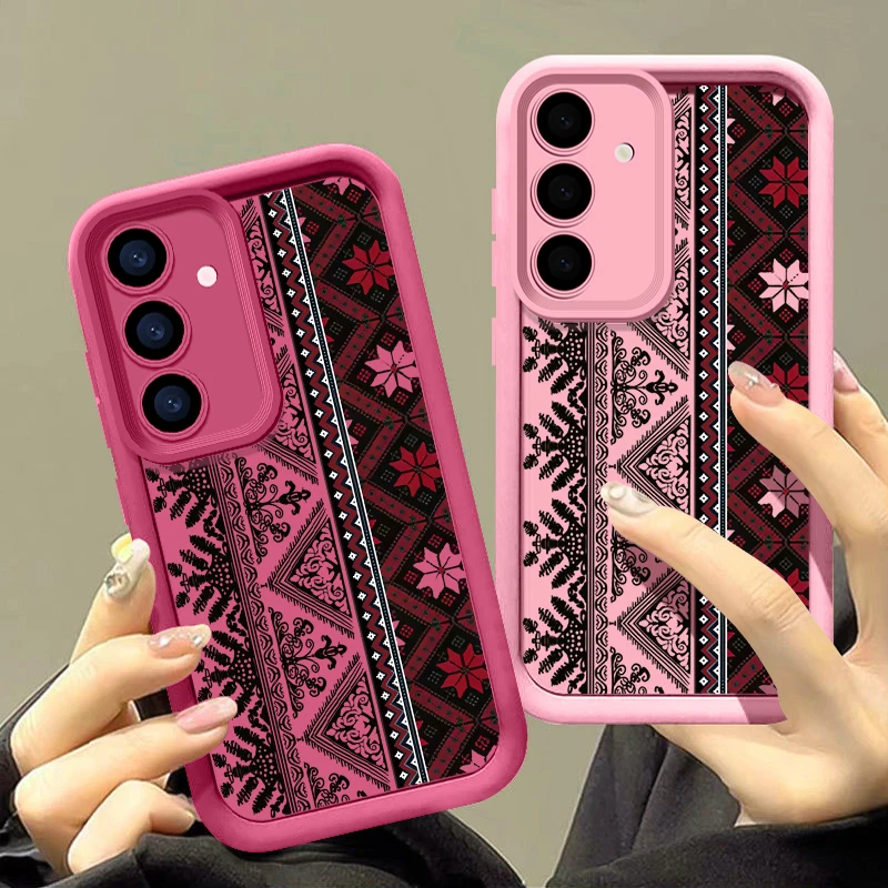 Vintage European-style Case For Samsung Galaxy A56 A36 A26 A16 5G A55 A35 A15 A54 A34 S20 FE S21 S22 Plus S23 S24 S25 Ultra Capa - náhled 4
