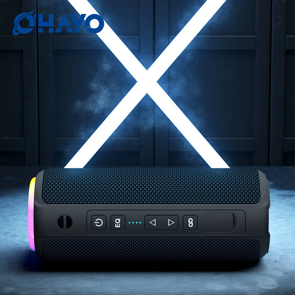 

Ohayo X8 MAX Динамик Портативная Bluetooth-колонка 40 Вт с 360° ° Объемный звук, насыщенный бас, стереопара, водонепроницаемый IPX7, режим EQ