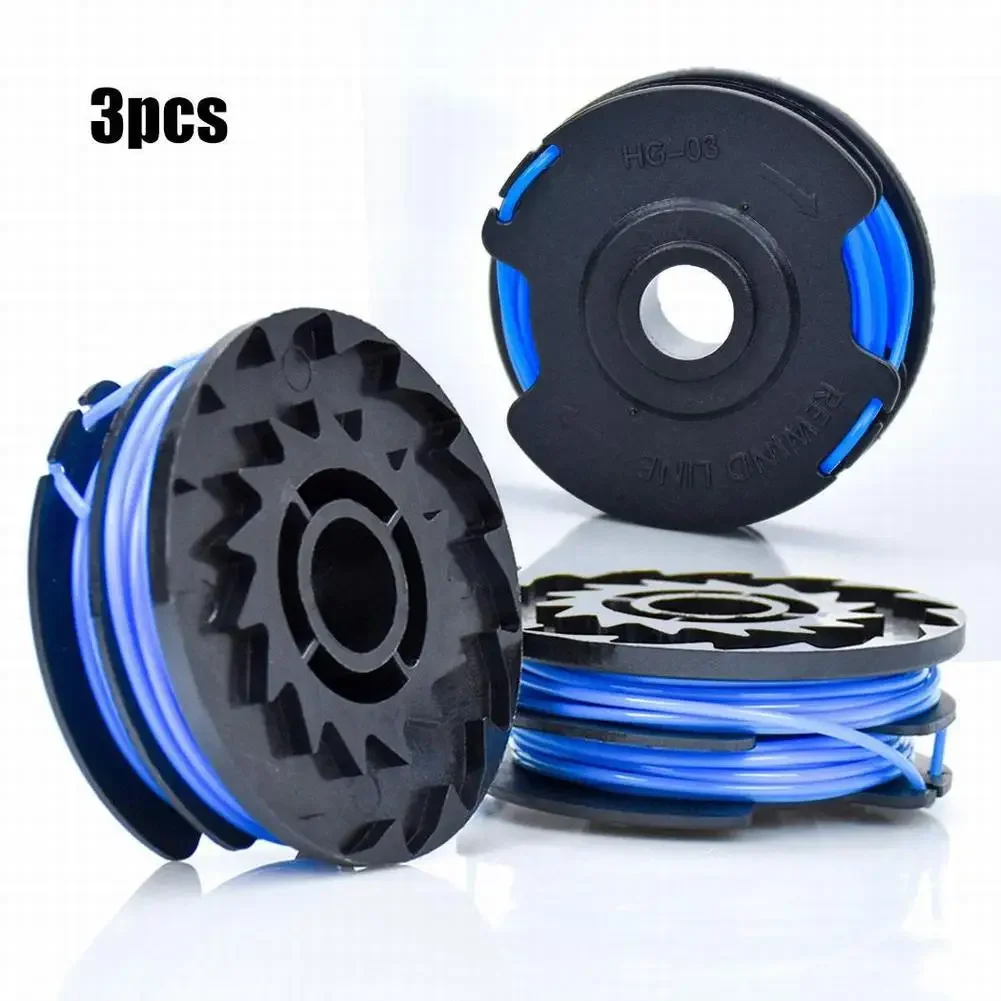 3 Unit Replacement Spool for WOLF For GT840 For GT850 For GT For F10 2013 9306821 0.6mm 2x5m Trimmer Head Compatible