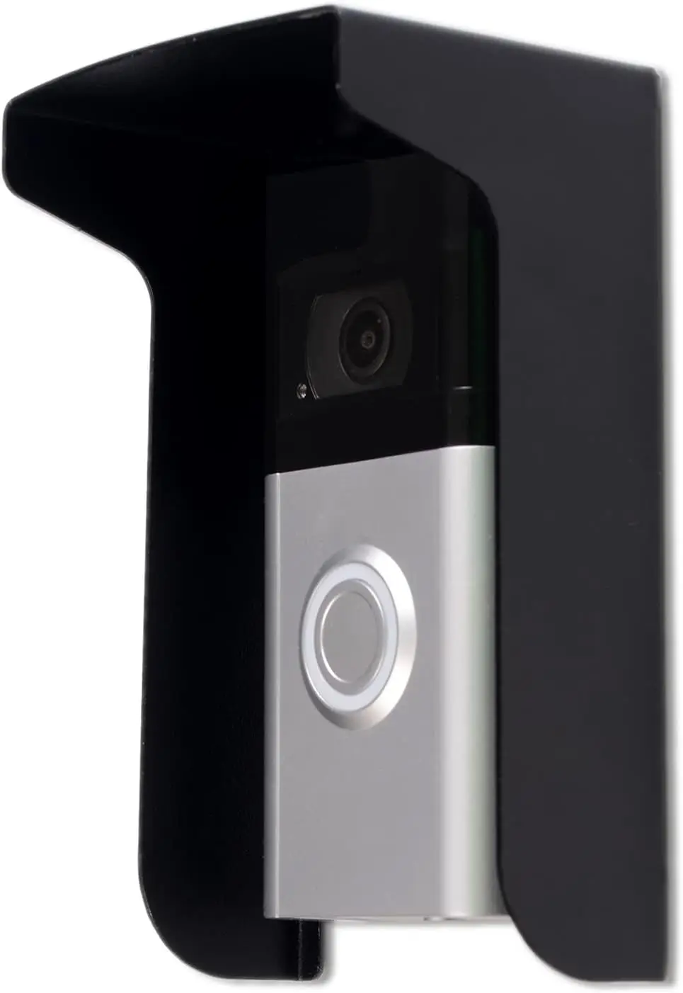

Наружный черный чехол для дверного звонка, стальная защита от дождя и бликов для большинства видеодверных звонков