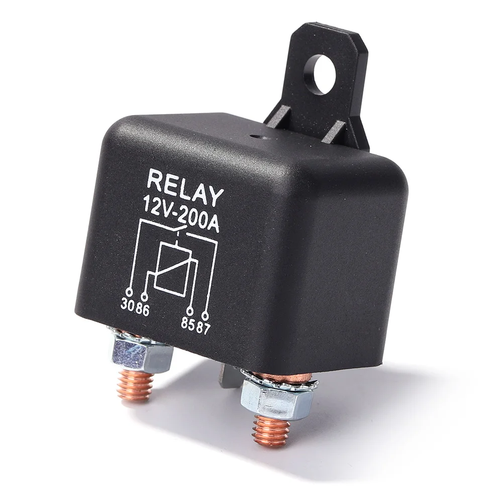 DC 12V 200A High Current Relay 2.4W Starting Relay Continuous Type Automotive Modular Relay Car Truck Motor Relay