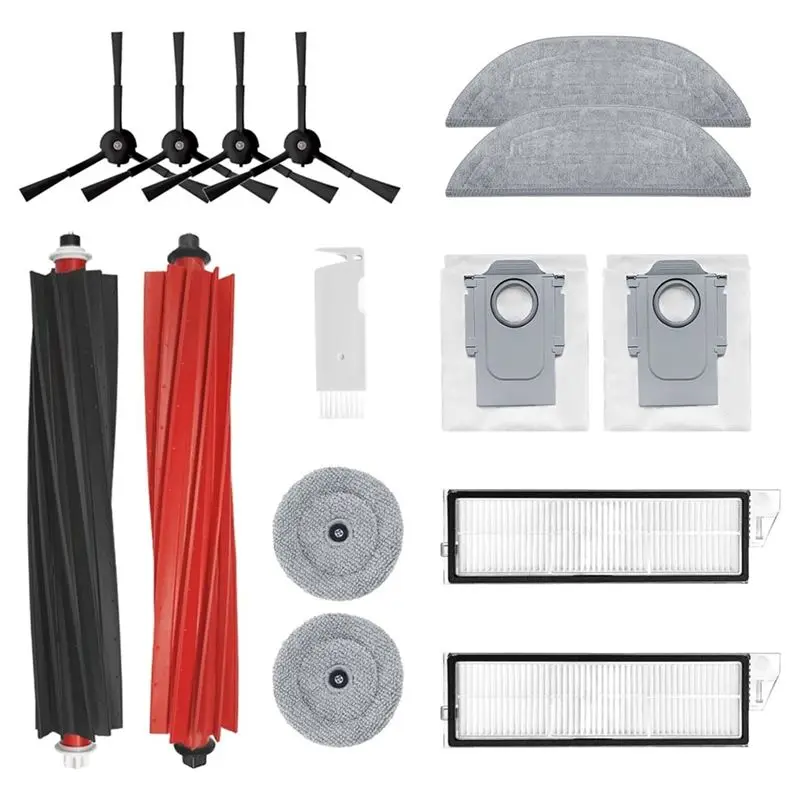 [B17B!】 Accessories For Roborock S8 Maxv Ultra Robot Vacuum Cleaner Replacement Parts Main Side Brush Hepa Filter Mop Bags