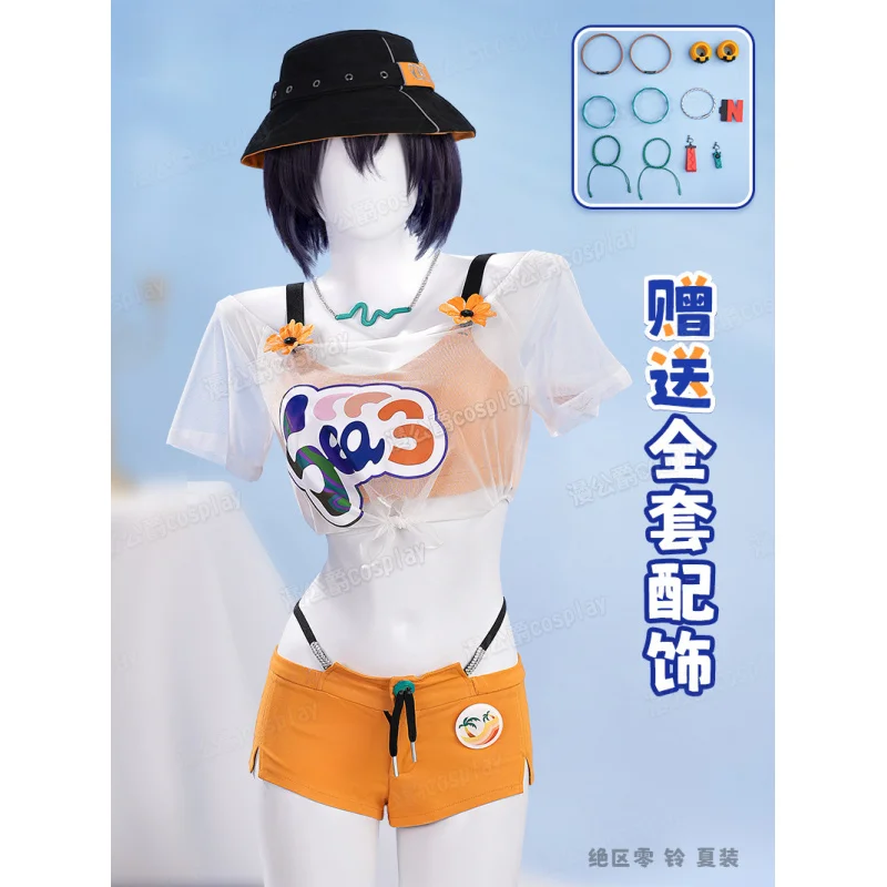 

Zenless Zone Zero Belle Summer Clothing Cosplay Costume Uniform Halloween Carnival Party Christmas Play Role Clothes