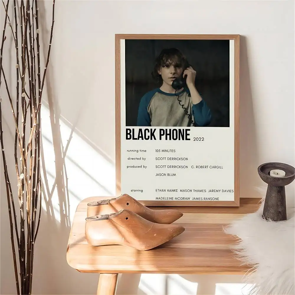 الهاتف الأسود أنيمي الملصقات لزجة ورق أبيض يطبع الملصقات الفنية Kawaii غرفة ديكور #4