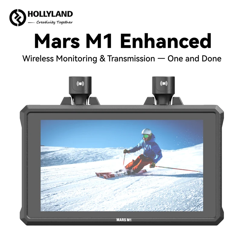 Hollyland Mars M1 Enhanced Wireless Video Transmission System 3-in-1 SDI HDMI-compatible 4K/30fps 450ft Range 0.08s Latency