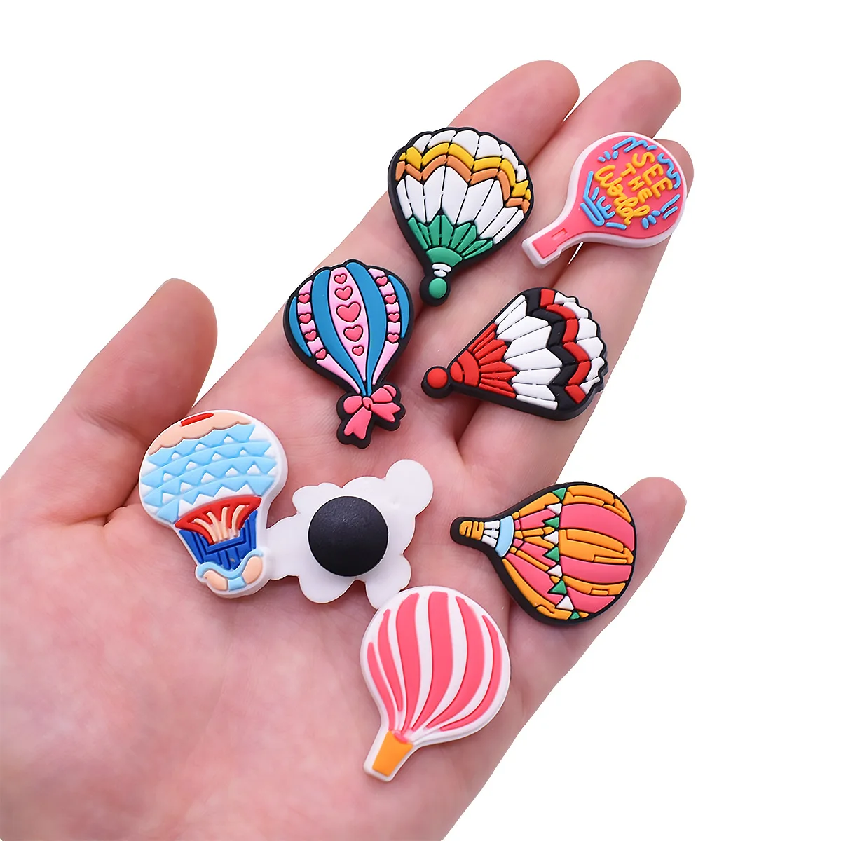 Hot Sales New Arrivals Beautiful Hot Air Balloon Shoe Charms Pin for shoe Accessories Shoe Decoration Kids Adult Christmas Party