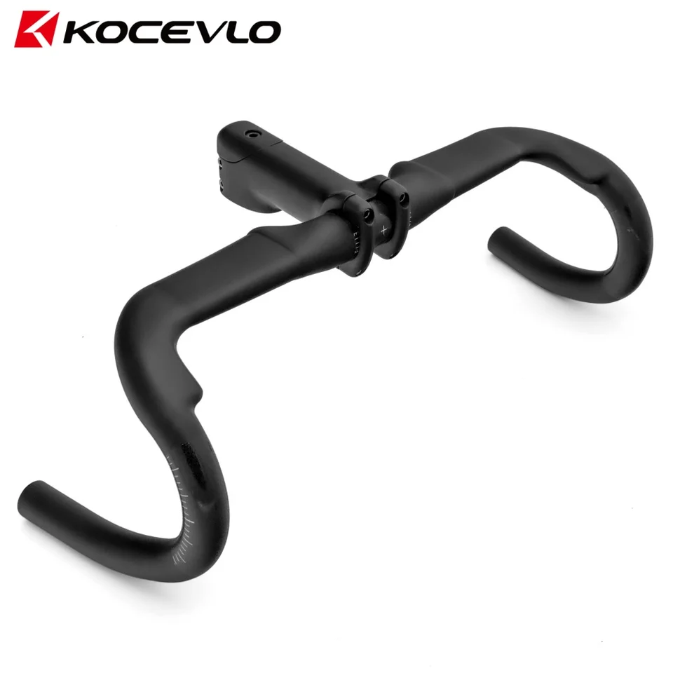 KOCEVLO カーボン グラベル ハンドルバー ライト ベント レーシング