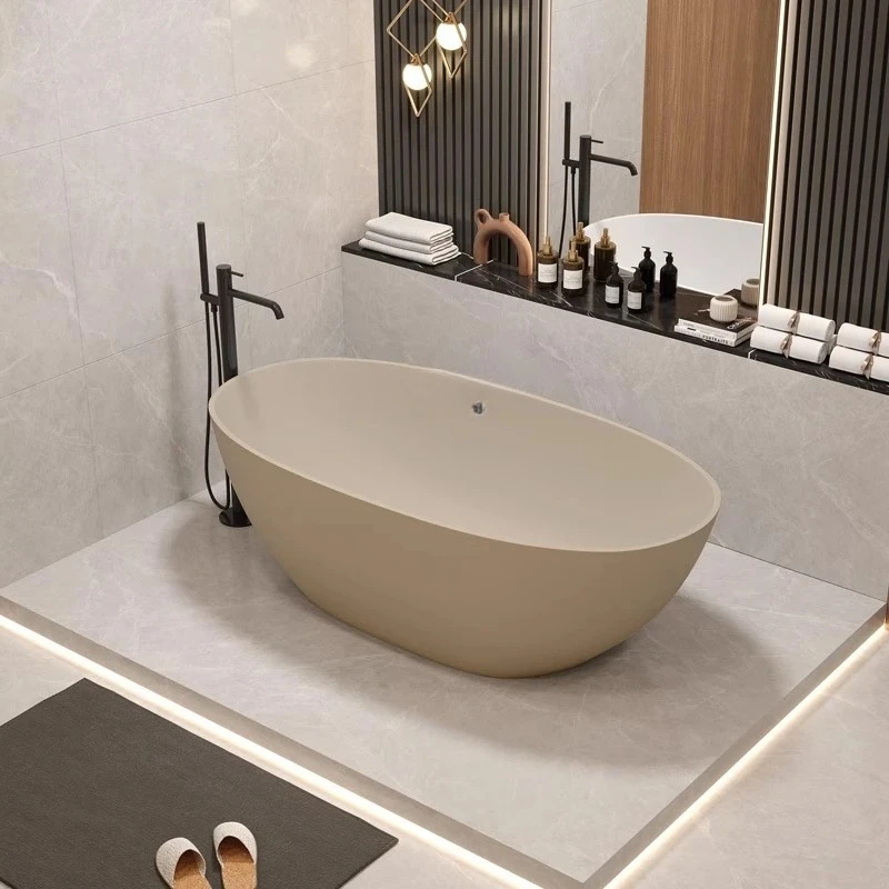 

Milk coffee artificial freestanding bathtub toilet household bathtub hotel homestay bath