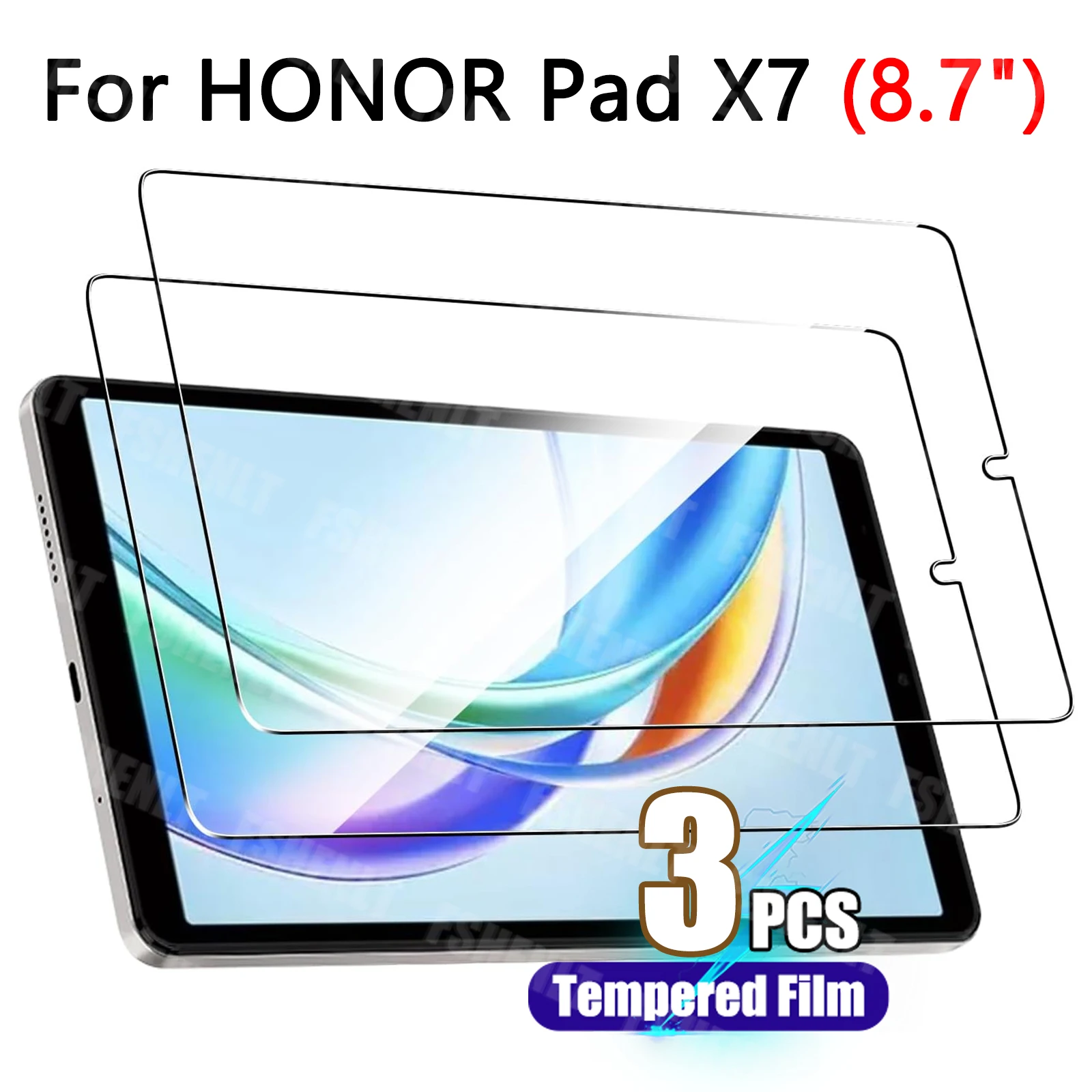 Screen Protector for HONOR Pad X7 2025 (8.7 inch) HD Clear 9H Scratch-Resistant Anti-Fingerprint Tablet Tempered Glass Film