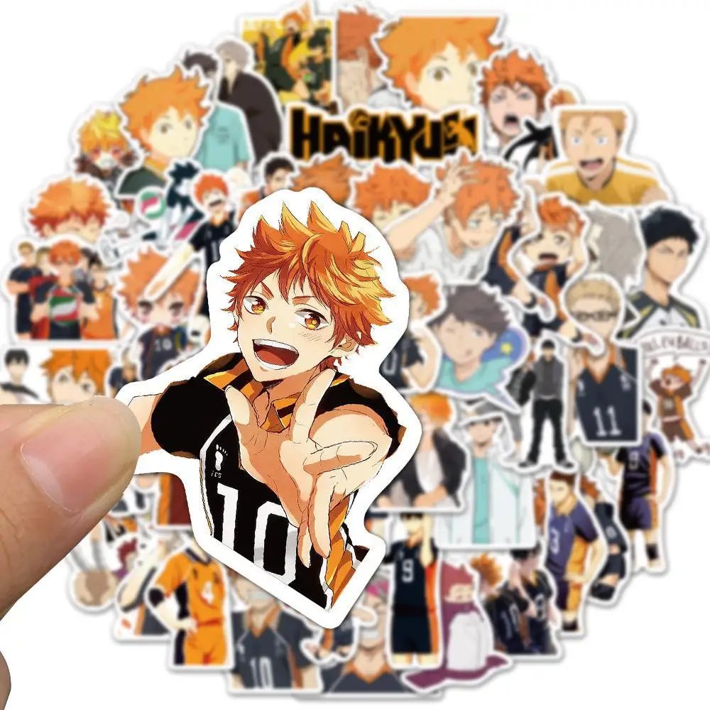 52Pcs Haikyuu Graffiti Stickers Volleyball Japanese Anime For Suitcase Laptop Luggage Motorcycle Phone Skateboard Car