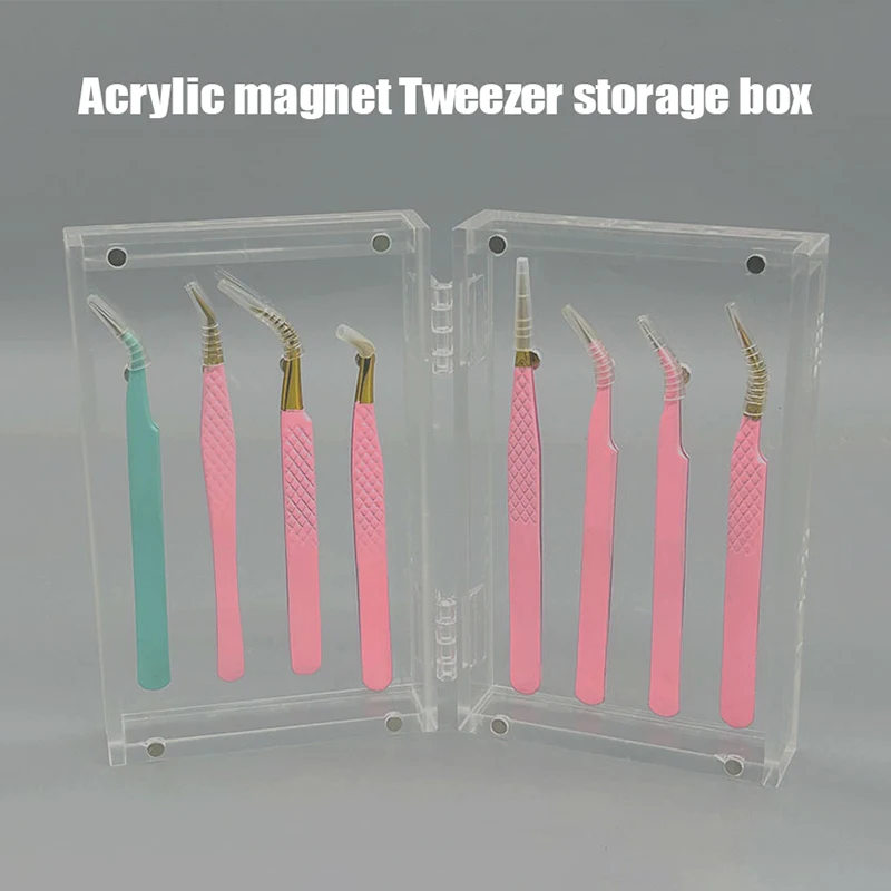 Wimper Extensie Pincet Opbergdoos Pincet Display Stand Organizer Case Acryl Stand Houder Wimper Extensions Benodigdheden