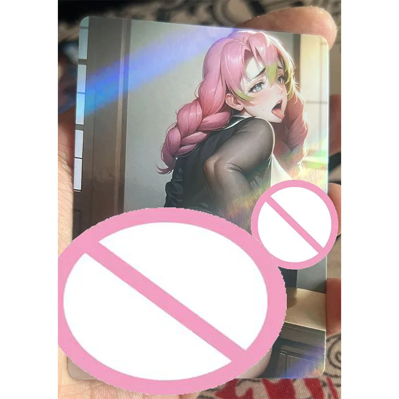 Collectible Cards Boys Games Toys Table Games Birthday Gifts DIY Anime Shenhe Ganyu Hu Tao Nami Boa Premium Flash Card 28PC