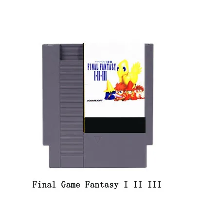 Final Game Fantasy I II III ou I & II & III - 72 pinos 8bit Cartucho de Jogo para NES Console de Vídeo Game (Battery Save)
