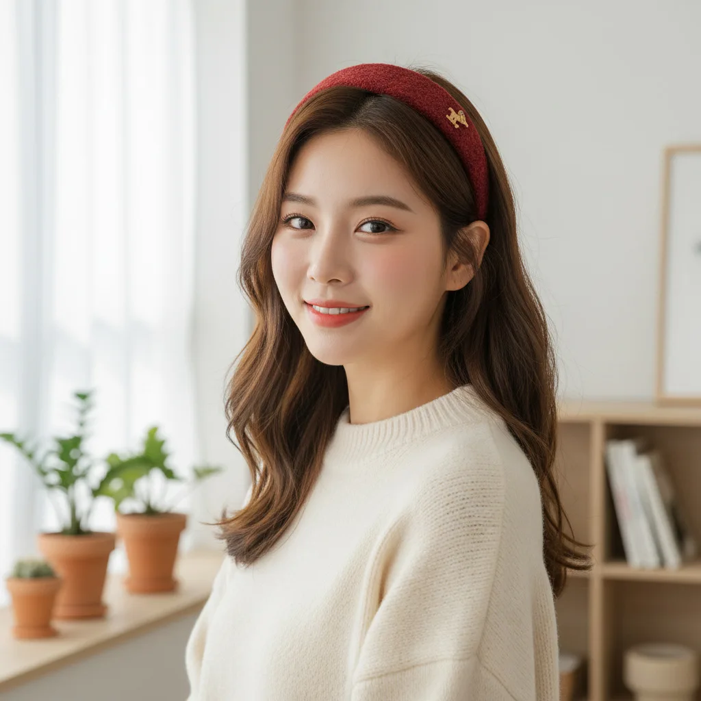 

Новая повязка на голову для девочек и женщин 2026, нежная зимняя повязка Хай, головной убор, элегантные аксессуары, винтажная популярная ведущая мода