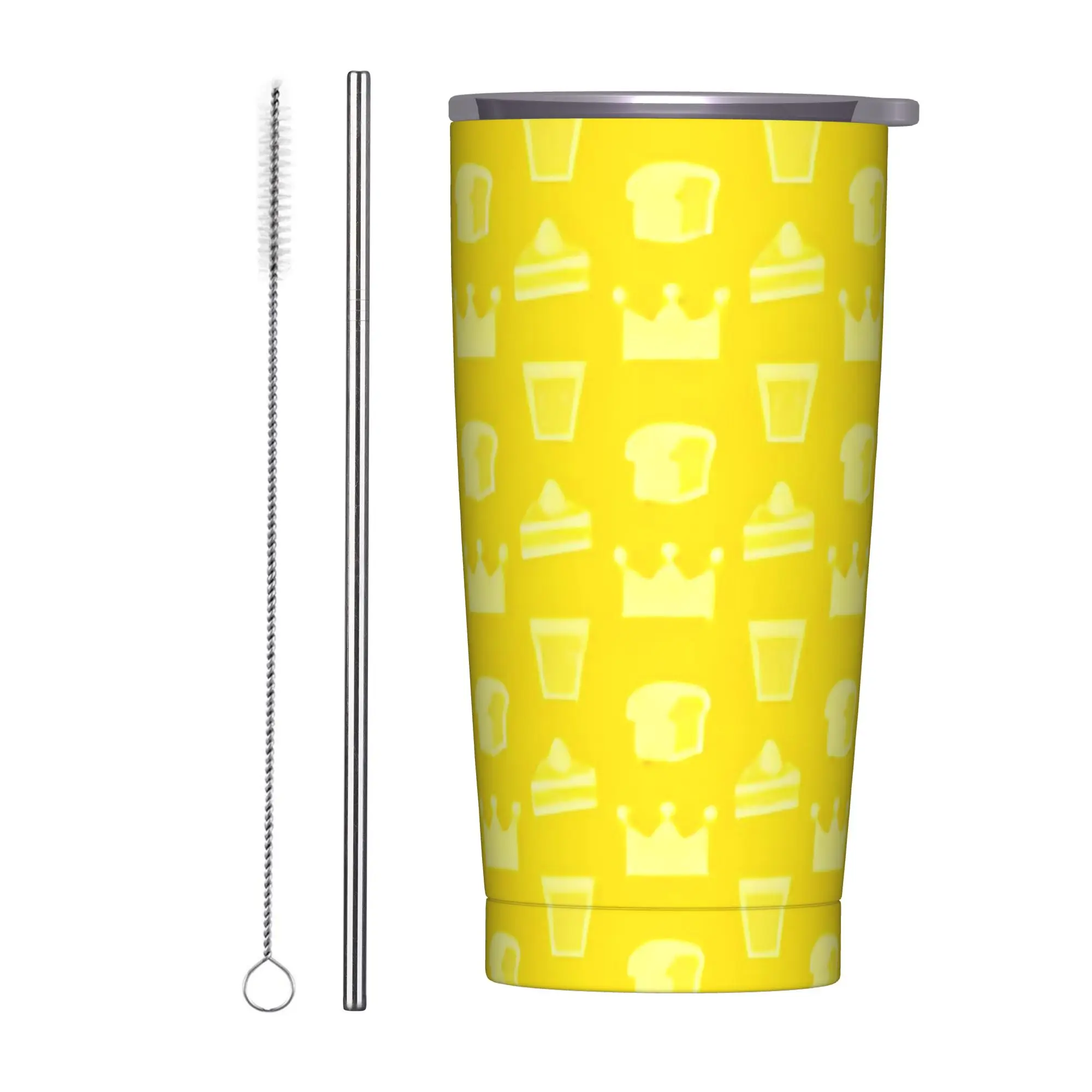 Vaso Térmico con Tapa de Hugh Morris, Diseño del Videojuego Tomodachi Life, Tazas de Café de Acero Inoxidable, Vasos para Bebidas Frías y Calientes de Viaje, 20 oz