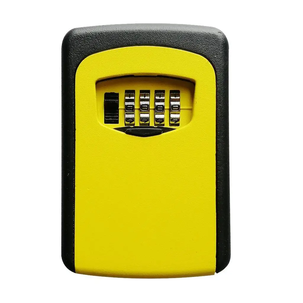 4 Dial Digit Password Key Storage Box Hide A Key Mechanical Lock Box