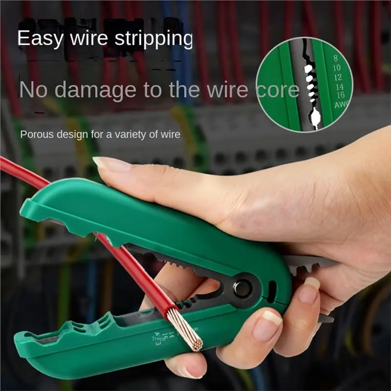 كماشة كهربائي ABZS AWG كابل شبكة منزلي محمول متعدد الوظائف #4