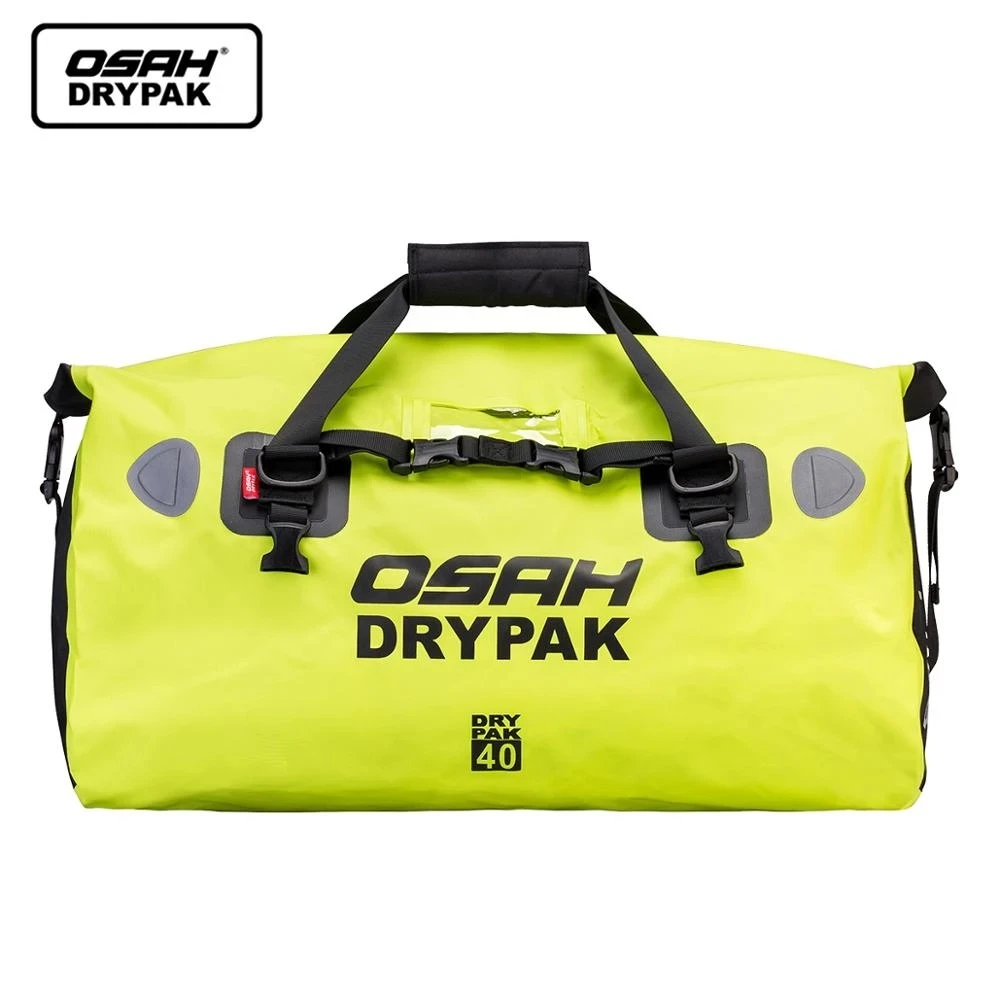 OSAH 40L/60L Motorcycle Rear Tail Bag Large Capacity Multi-functional Durable Rear Moto Seat Bag Colorful Travel Dry Bag