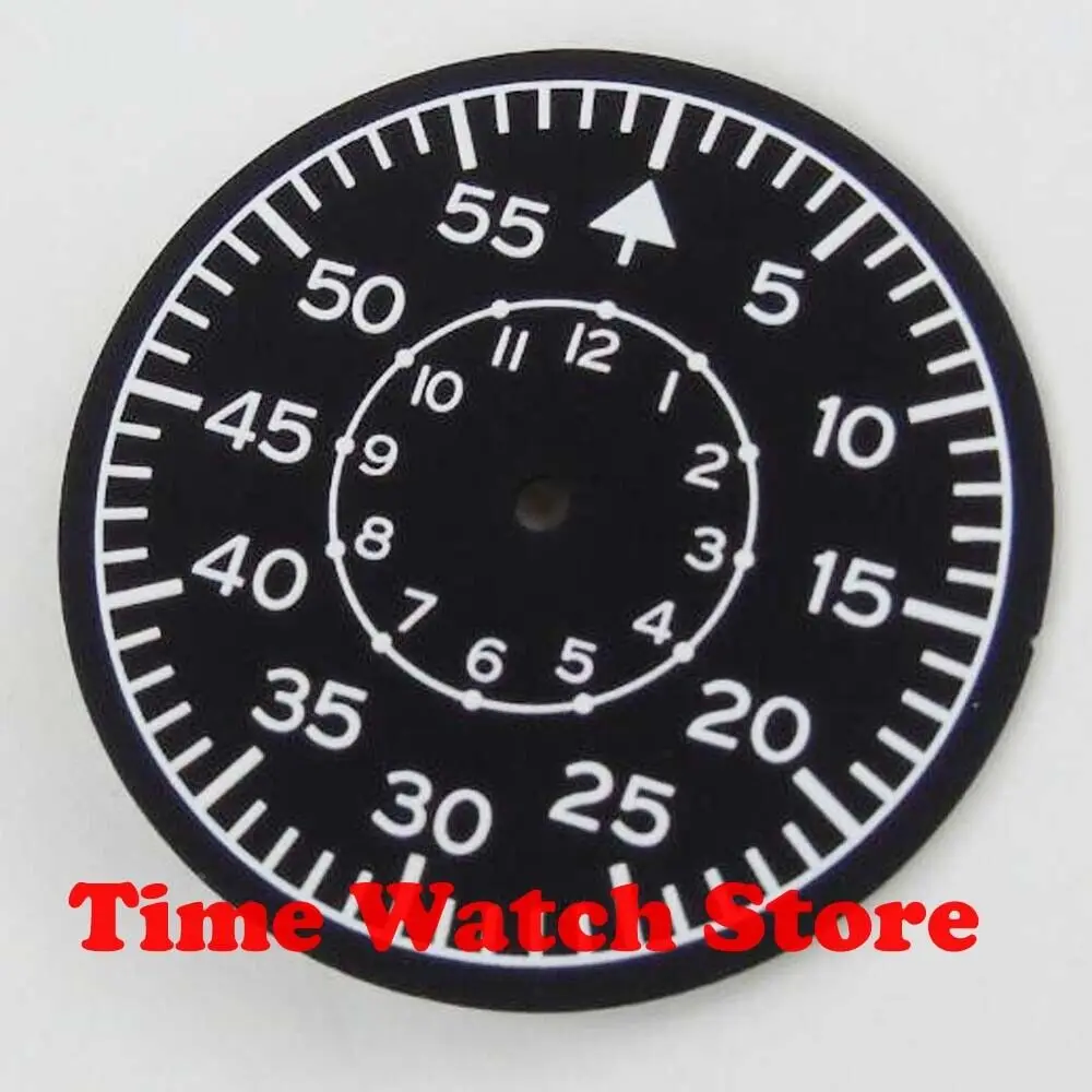 2019 فاخر 35.5 مللي متر أسود معقم مضيء صالح ميوتا 8215 ساعة يد تعمل بالحركة الطلب