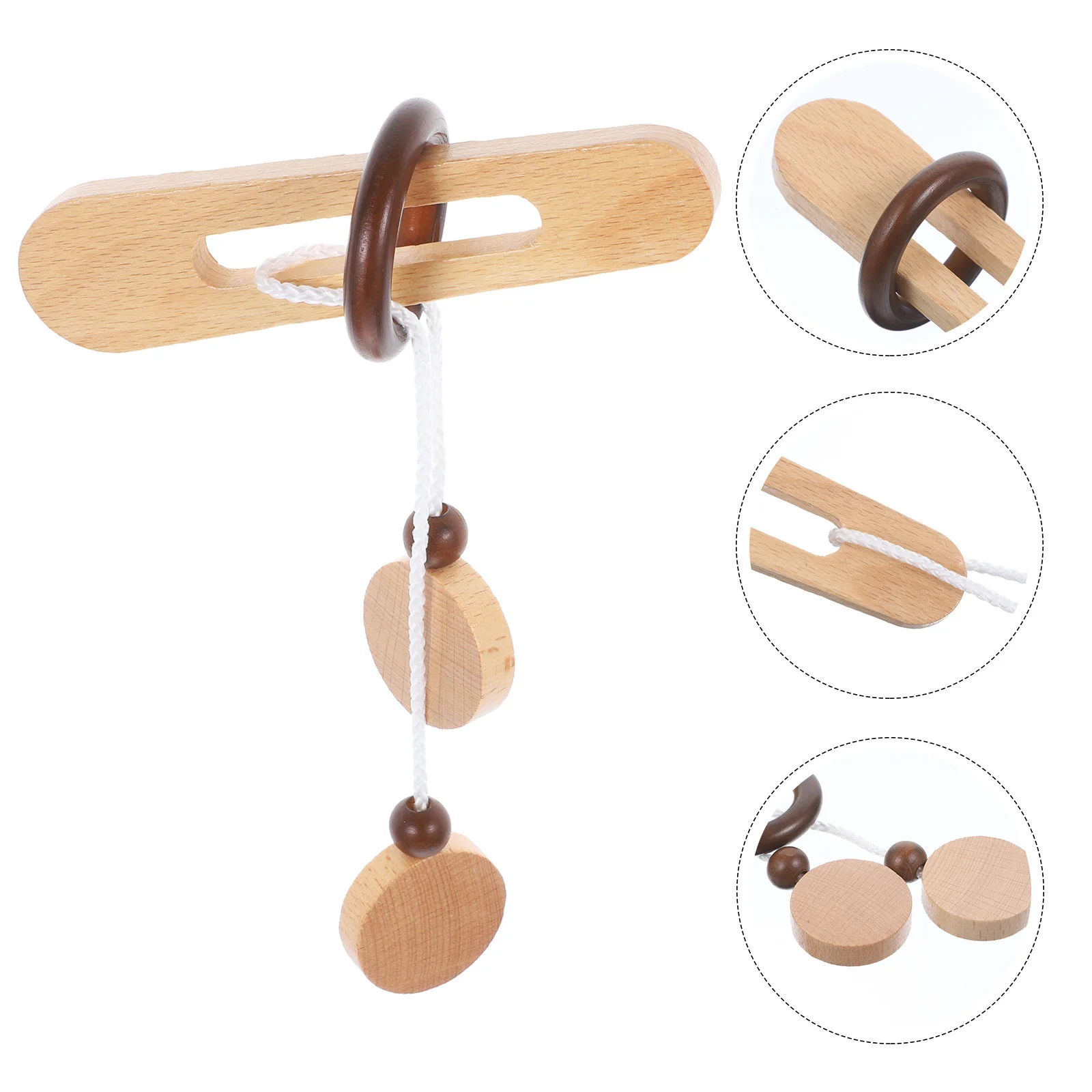 

Wooden Mental Buckle Educational Brain Exercise Unlocking Plaything Children Adults Relaxing Interlocking Puzzle