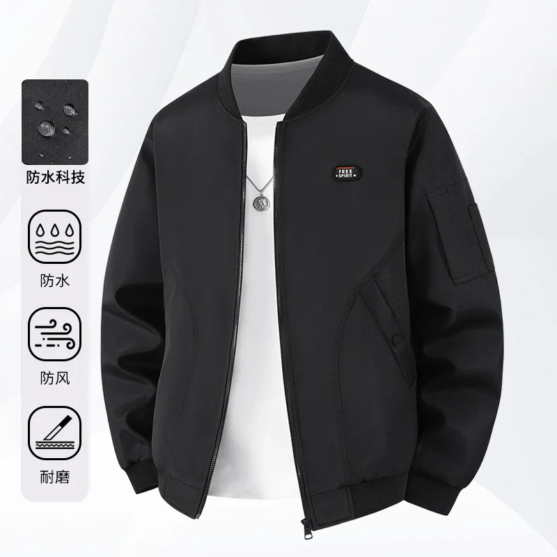 Men's plus Size Cotton-Padded Jacket Autumn Winter Baseball Collar Workwear Pilot High-Quality Thickened Men's Coat