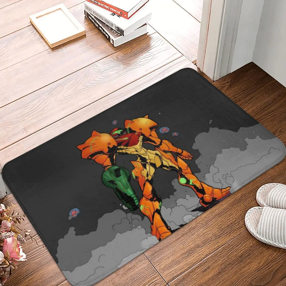Metroid Samus Aran Prime Hunter Doormat Kitchen Entrance Home Floor Mat Anti-slip Carpet Rug for Bathroom Footpad Mats