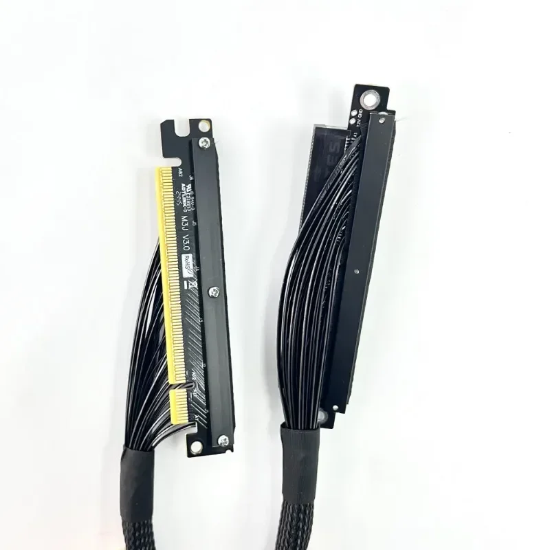 90 Degree Reverse Turn Right/Left Riser PCI Express 4.0 X16 Gen4 Graphics Card Server Adapter Cable for A4 ITX RTX 4090 RX7900xt