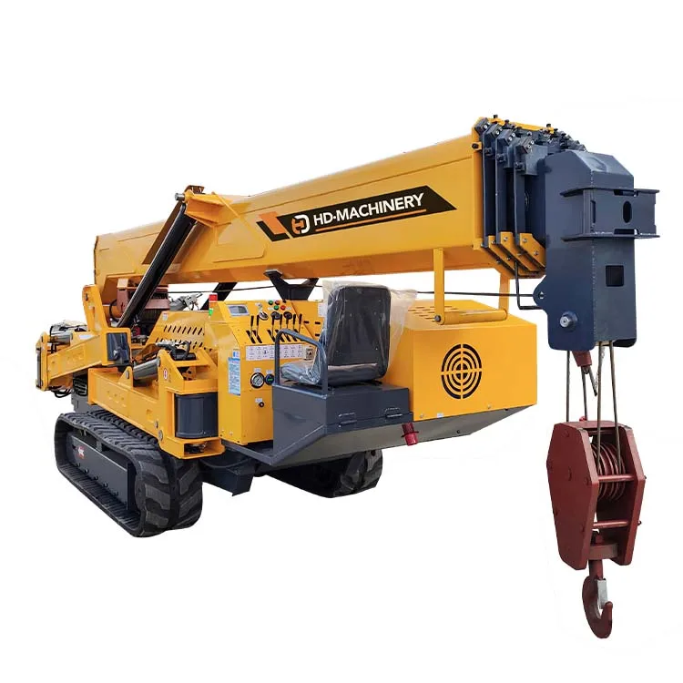 Hot Spider Crane Fly Jib  Crawler Spider Crane Lift 1 2 3 5 8 10 12 14 Ton Electric Small Tow Spider Crane With Man Basket