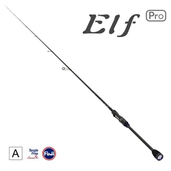 TSURINOYA NEW AJING Fishing Rod ELF PRO 2.26m 752UL F 2 Section Rod Rockfish FUJI Guide Rings Accessories Lure Weight 0.6-7g