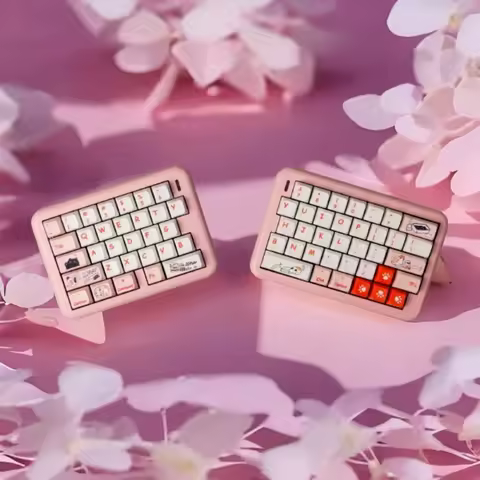 Cloud Split65 Mechanical Keyboard Aluminum Kit Wireless Tri-mode GASKET HotSwap Custom Ergonomic Split Office Gaming Keyboard