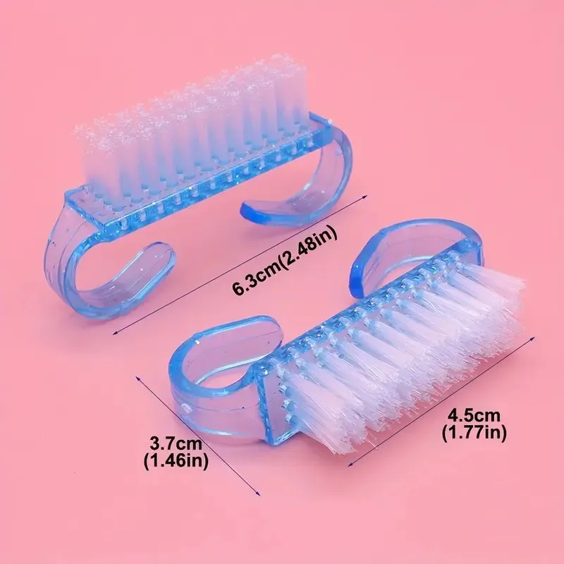 „Pro Nagelbürsten-Set – weiche, mehrfarbige Borsten |   Ergonomischer Hupengriff |   Staub- und Nagellackentferner |   Heim- und Salongebrauch