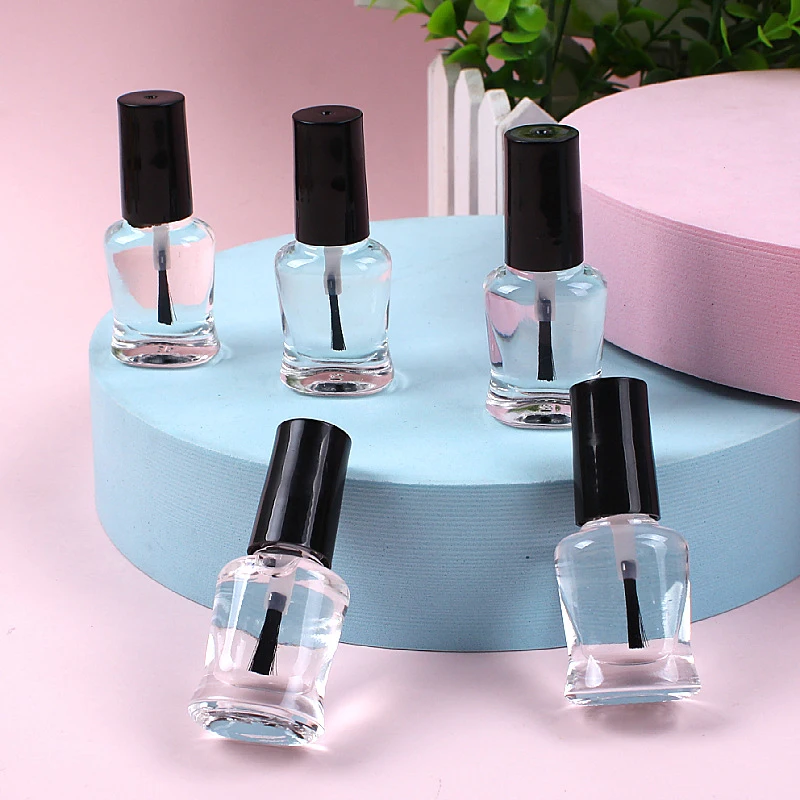 6ml สุขภาพโปร่งใส Top Coat CLEAR เพิ่ม Glitter เล็บเล็บเกราะน้ํามัน NO-bake ยาวนาน Quick-drying น้ํามัน