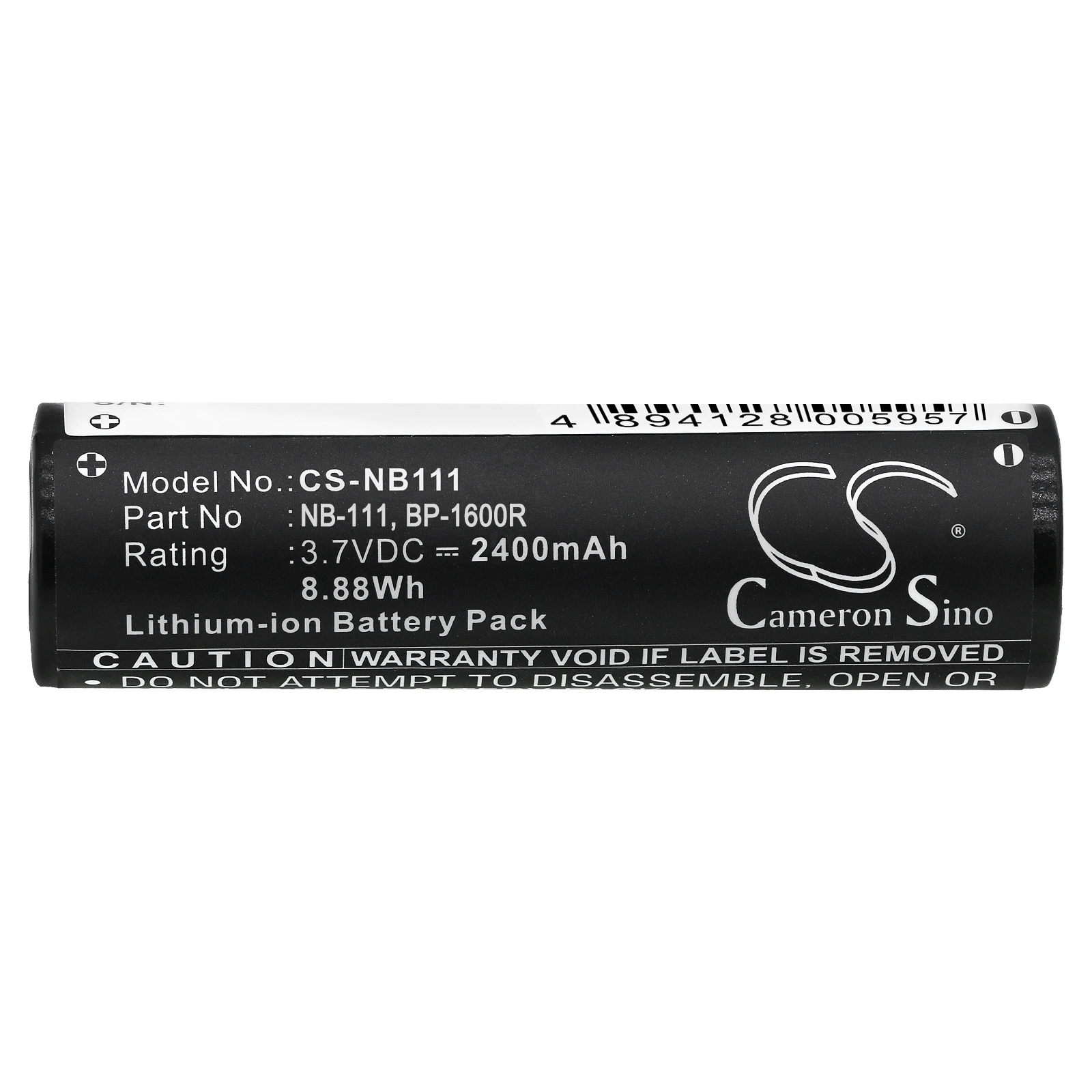 CS Replacement Battery for Sony,Sharp,Kenwood,Denon,Yashica,Pioneer,Kyocera MD-MS200 PN:NB-111 2400mAh / 8.88Wh