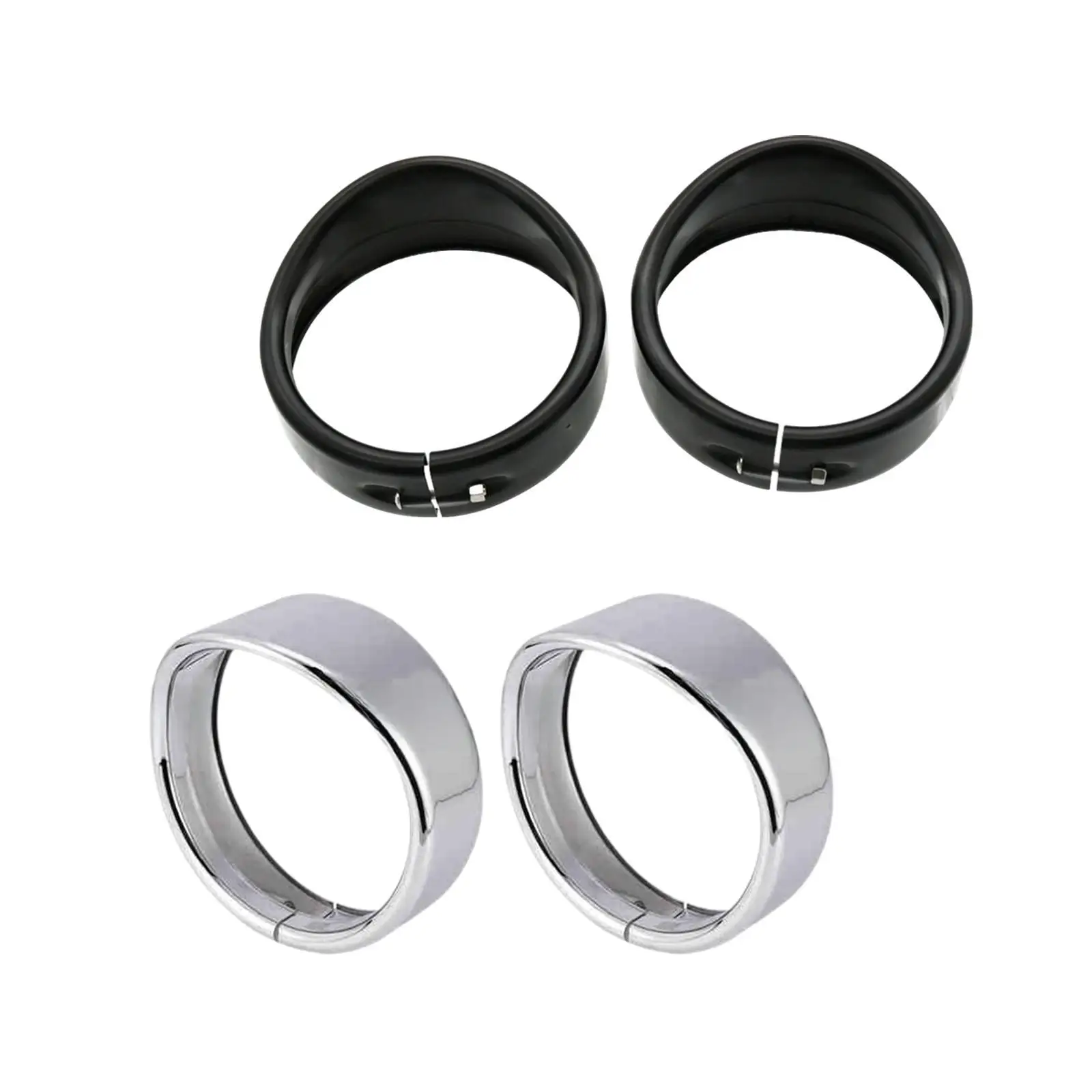 Fog Lamp Protective Cover Multipurpose Sturdy Easy to Install 4.5inch Motorbike Decorative Ring for Motorbike Spare Parts