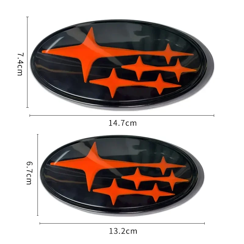 Autocollant d\'emblème de capot avant de voiture en acrylique, logo arrière, insigne de coffre, décalcomanie pour Subaru XV, Outback Impreza, BRZ,